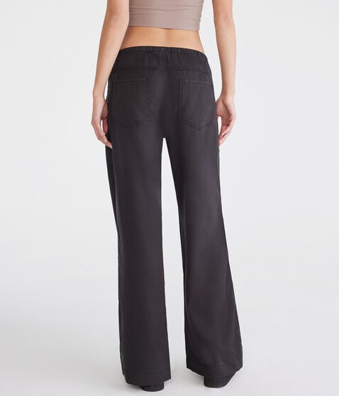 Low-Rise Wide Leg Drawstring Pants Low-Rise Wide Leg Drawstring Pants