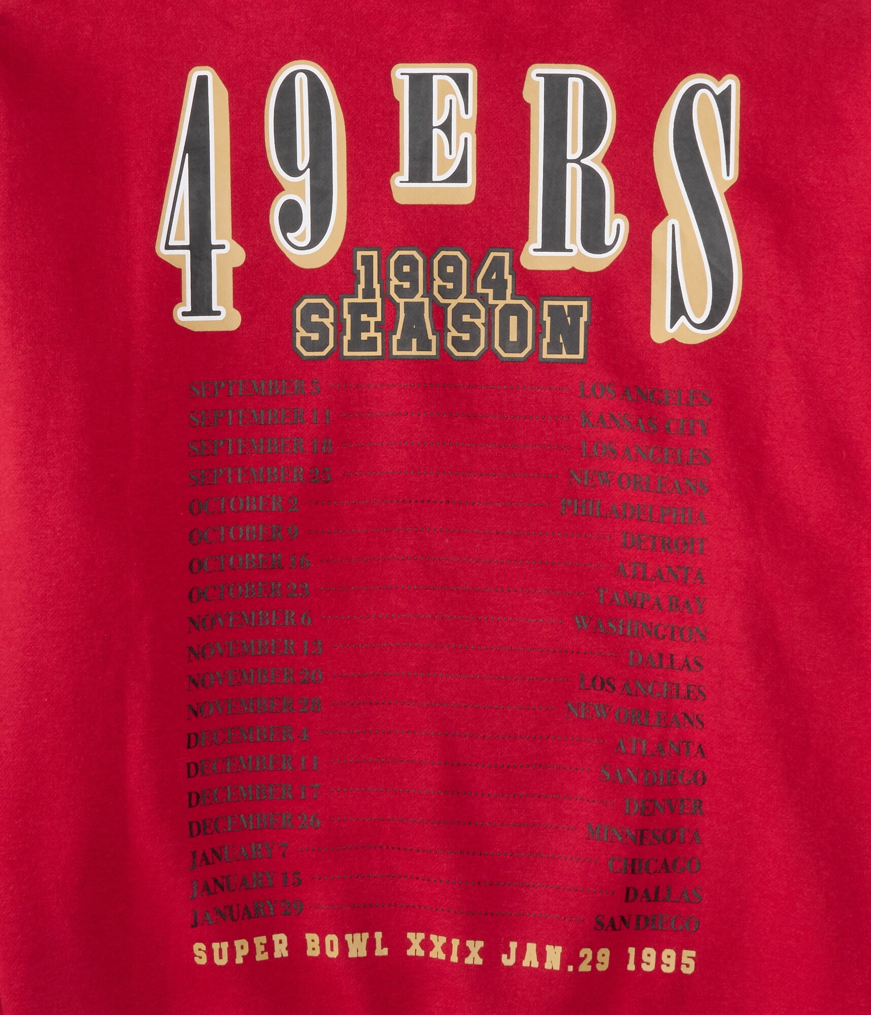 San Francisco 49ers 1994 Season Pullover Hoodie