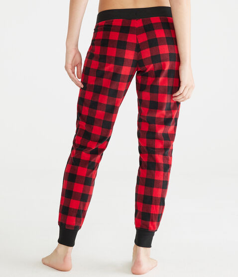 Buffalo Plaid Polyfleece Sleep Joggers