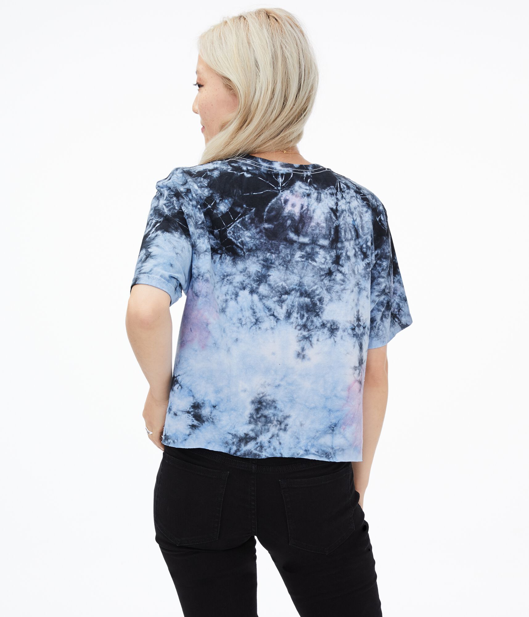 SpongeBob SquarePants Tie-Dye Cropped Graphic Tee