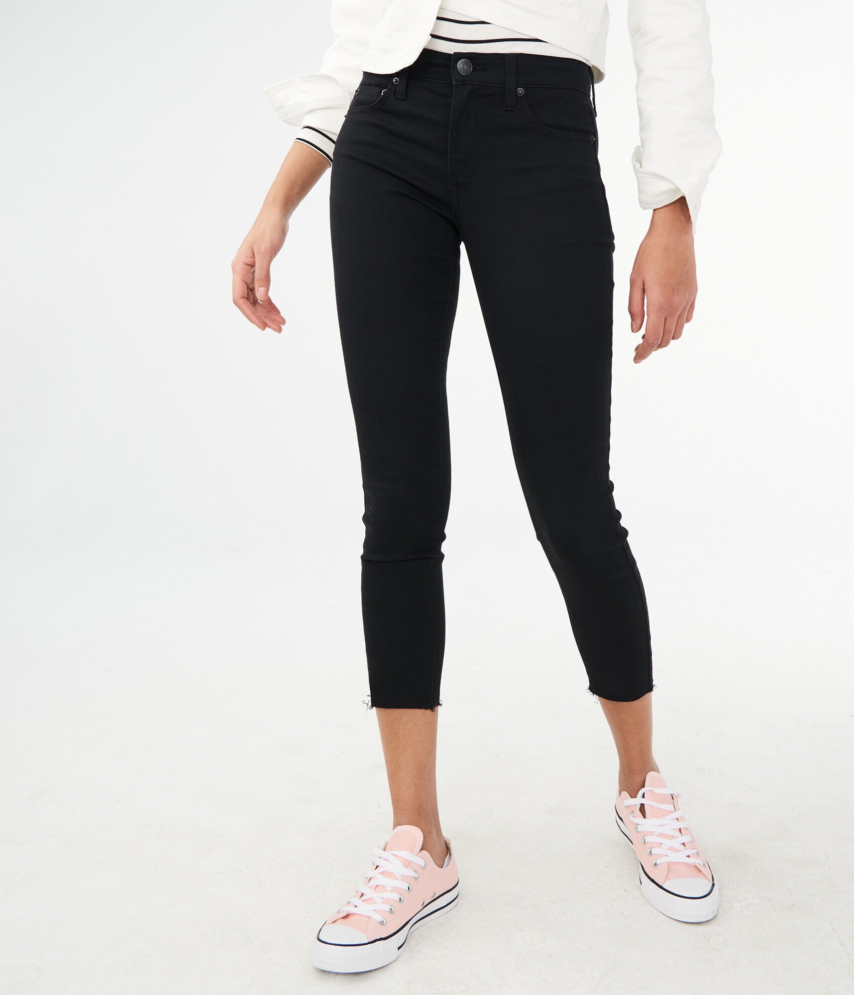 high rise colored jeggings