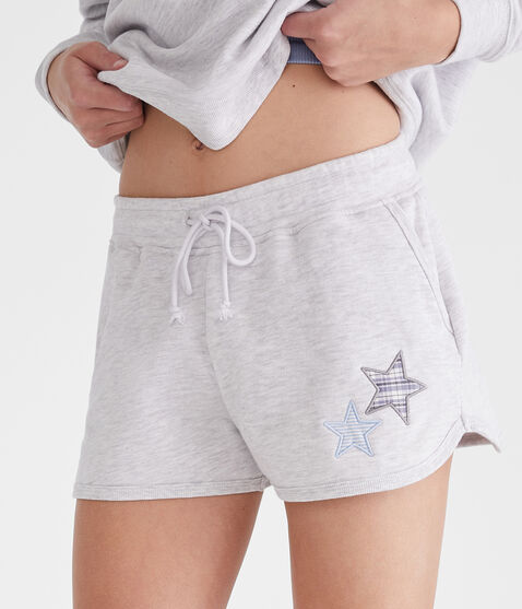 Patterned Star High-Rise Dolphin Shorts