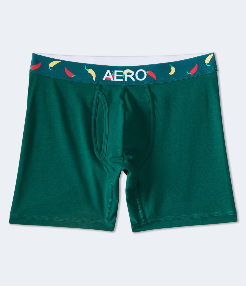 Hot Pepper Waistband 6" Knit Boxer Briefs