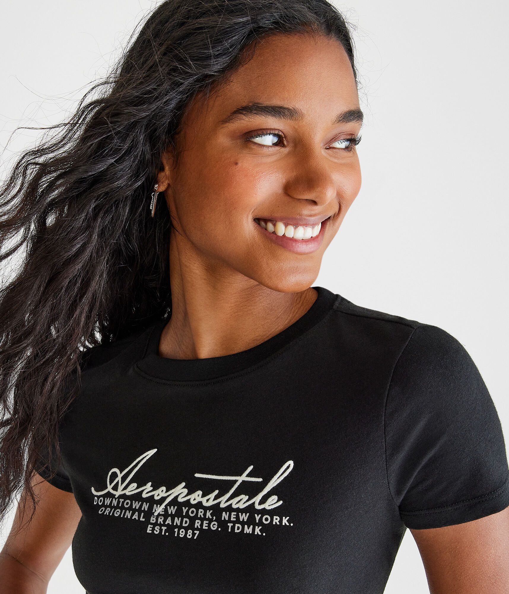 Aeropostale Script Foil Graphic Tee