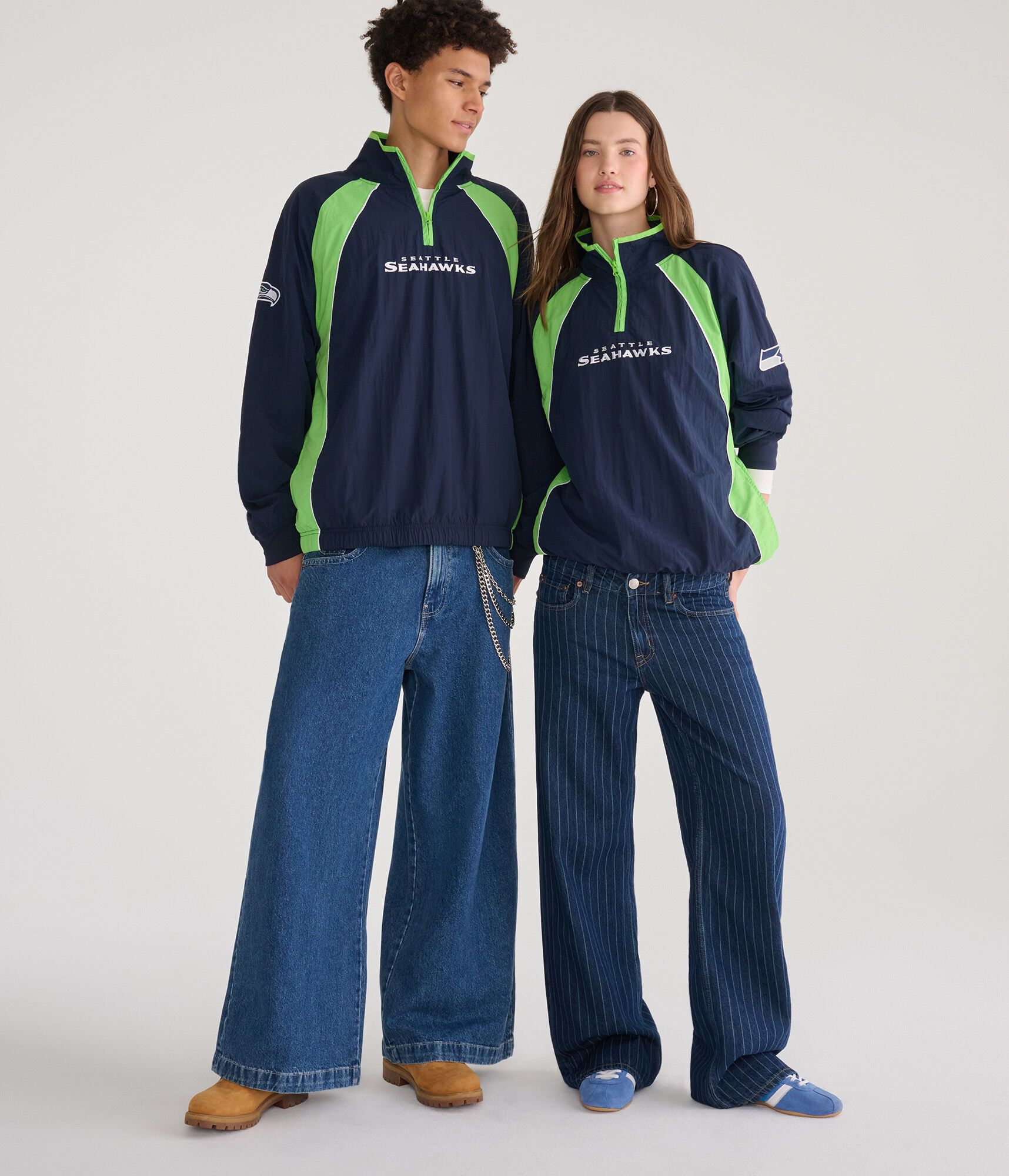 Seattle Seahawks Quarter-Zip Track Jacket