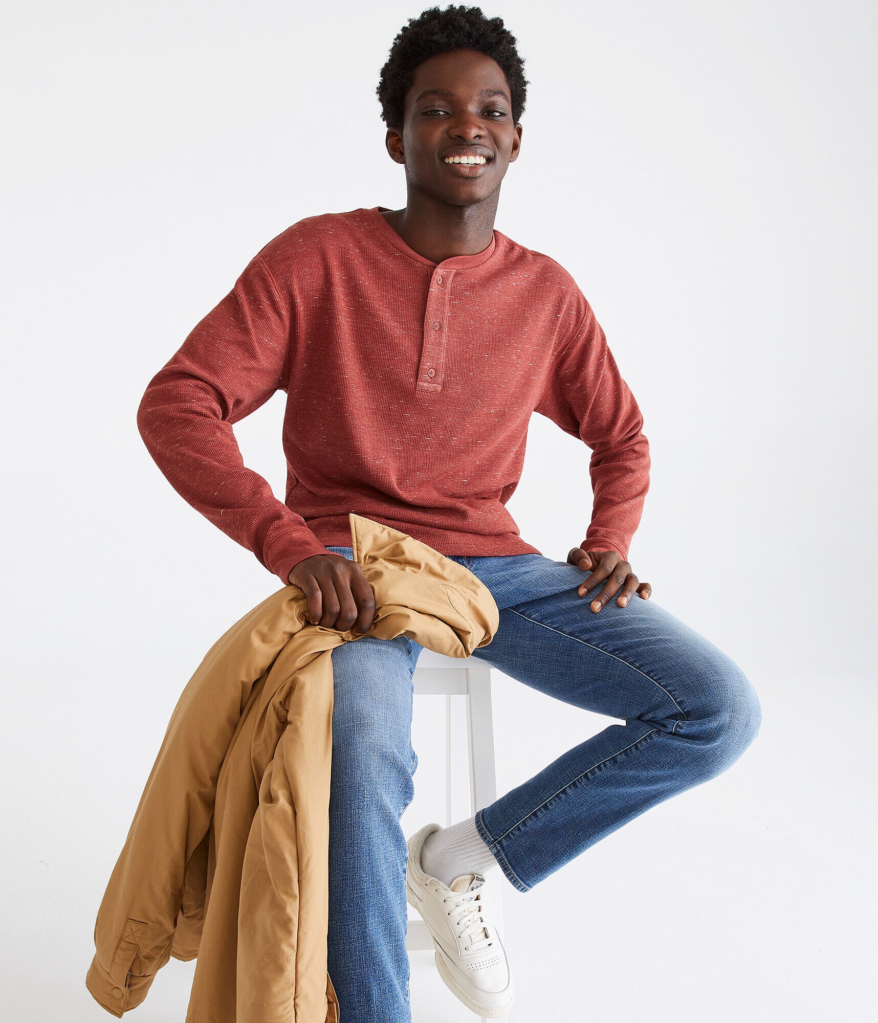 Long Sleeve Thermal Henley