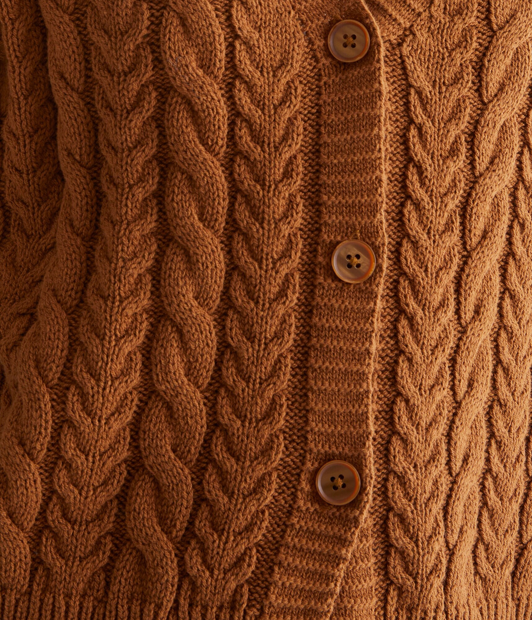 Long Sleeve Cable Knit Cardigan