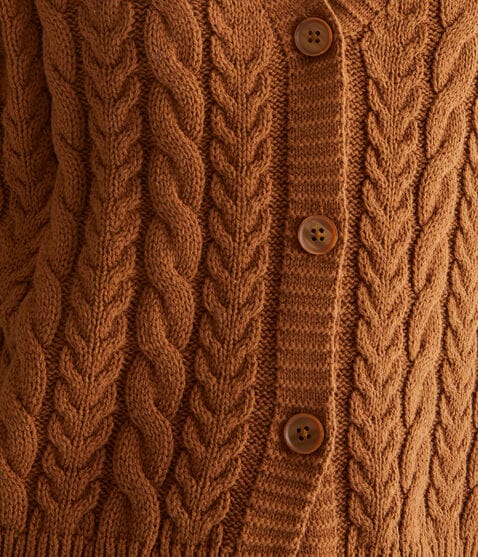 Long Sleeve Cable Knit Cardigan Long Sleeve Cable Knit Cardigan