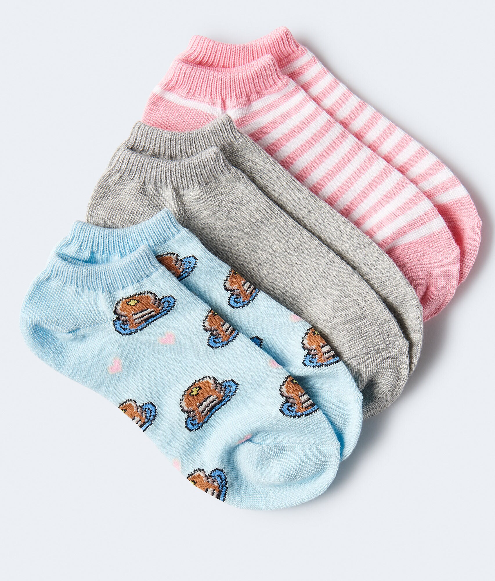Pancakes Ankle Sock 3-Pack***