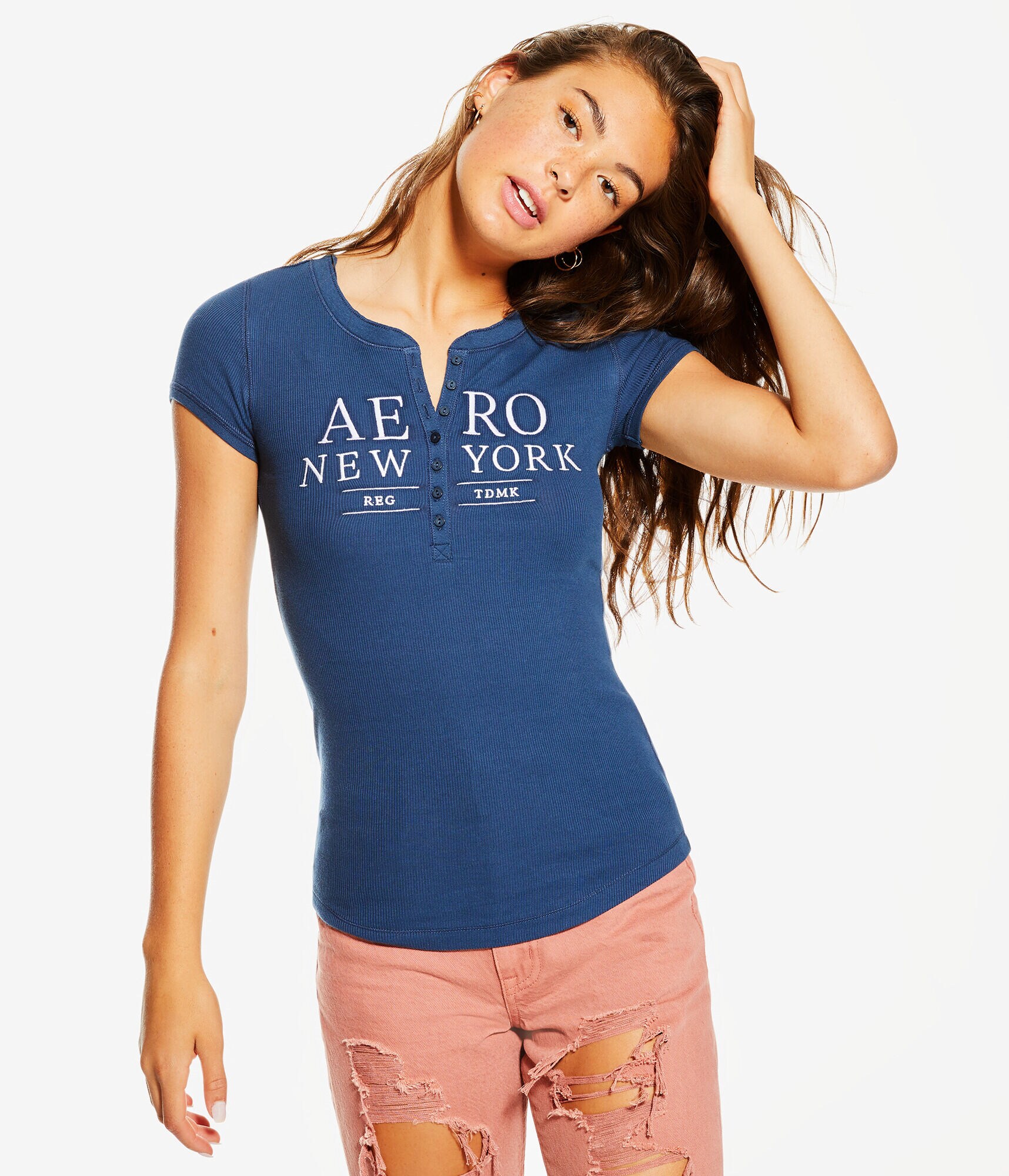 Aero New York Graphic Henley