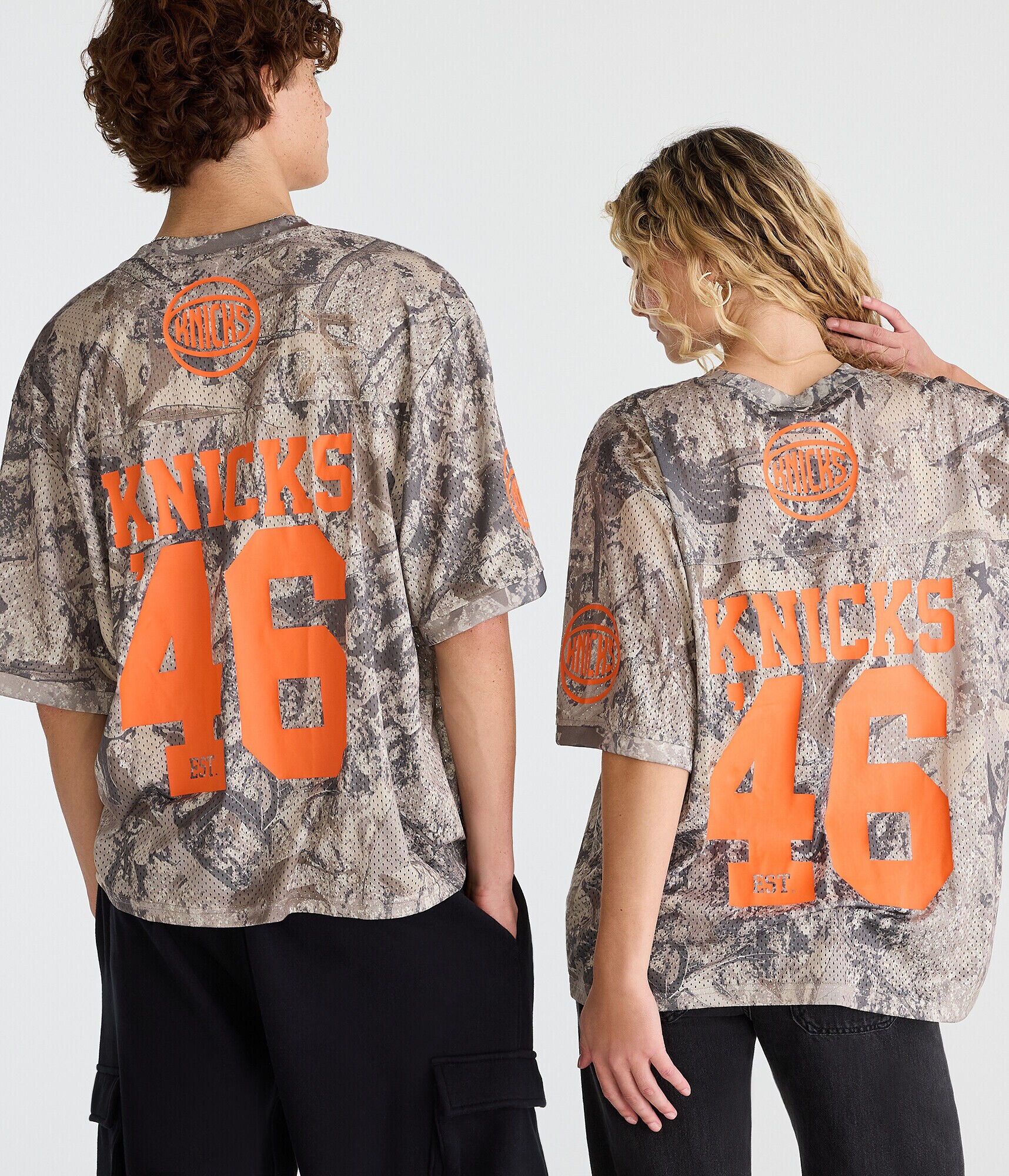New York Knicks Forest Camo Mesh Top