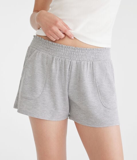 Mid-Rise Waffle Shorts Mid-Rise Waffle Shorts