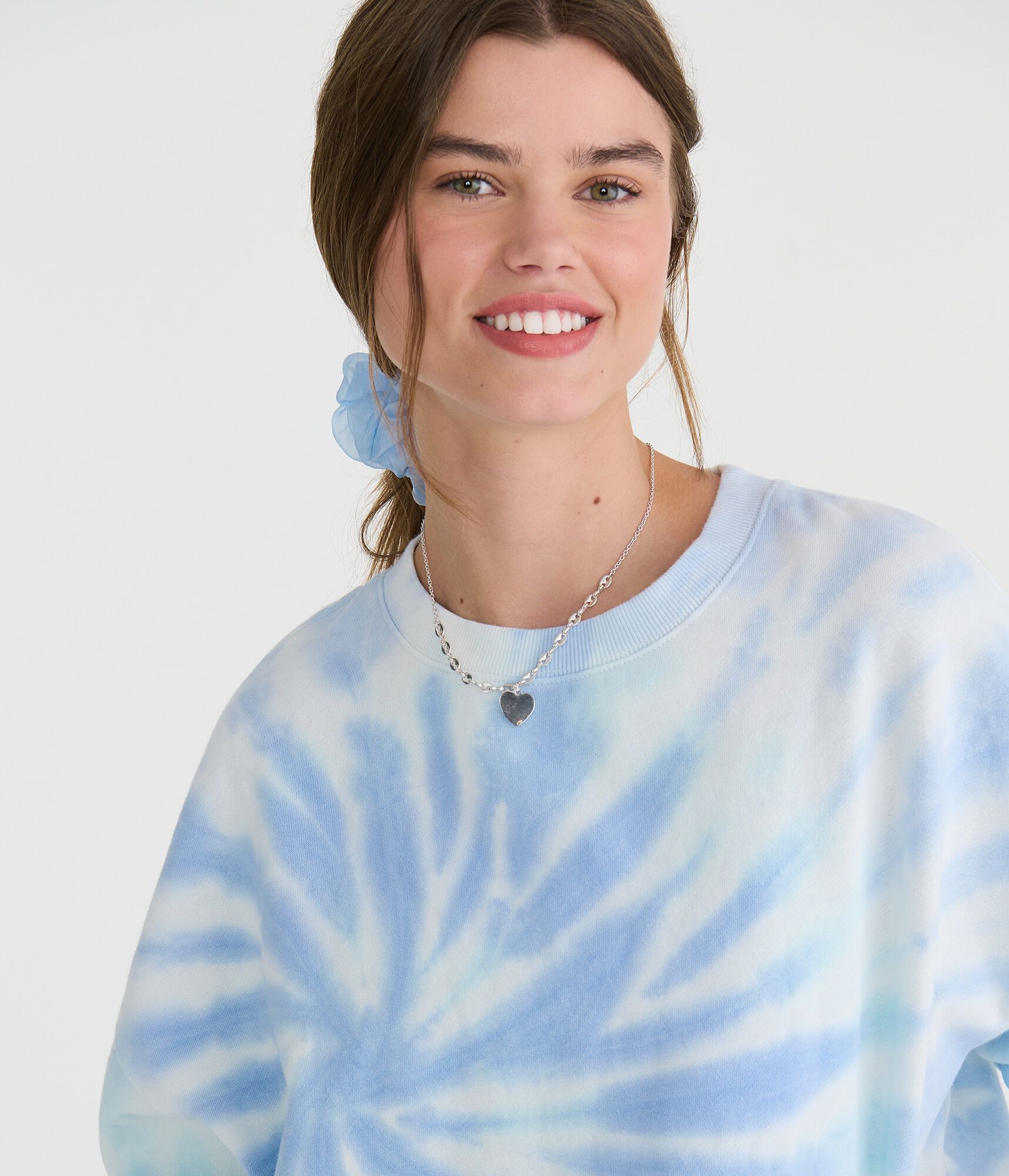 Cloud Soft Tie-Dye Oversized Crew Sweatshirt