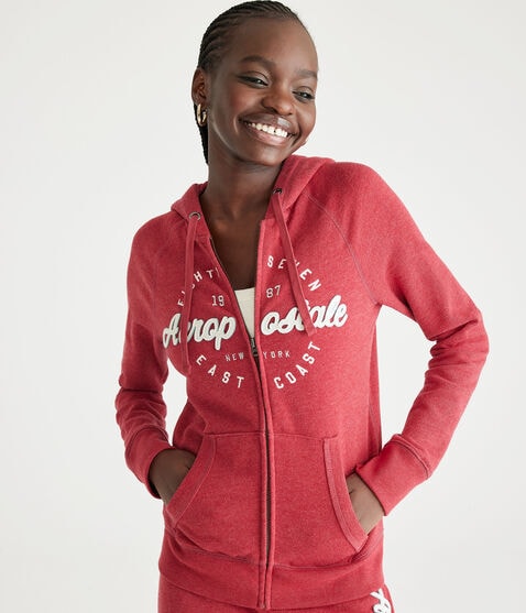 Aeropostale East Coast Full-Zip Hoodie Aeropostale East Coast Full-Zip Hoodie