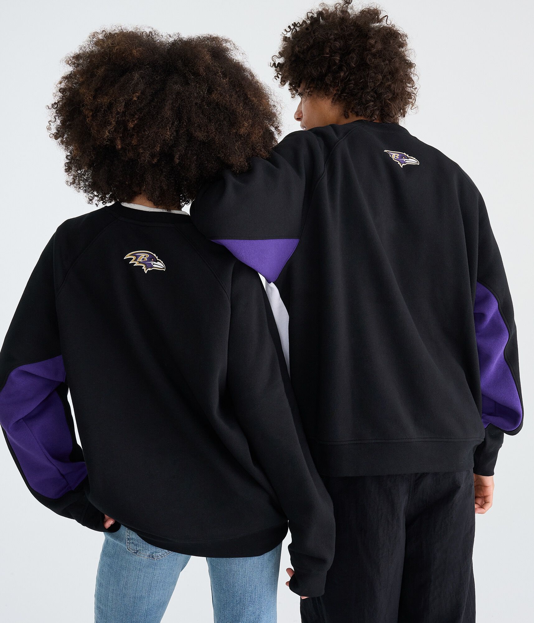 Baltimore Ravens Colorblock Crew Sweatshirt