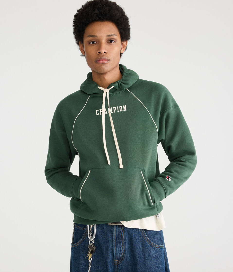 Champion Logo Piped Pullover Hoodie
