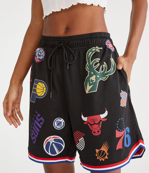 NBA Team Logos Mesh Shorts 6"