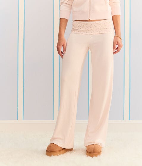 Demetra for Aero Floral Fold-Over Sleep Pants
