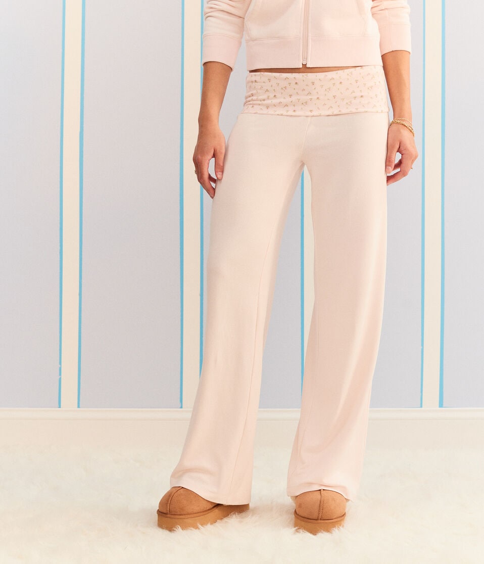 Demetra for Aero Floral Fold-Over Sleep Pants