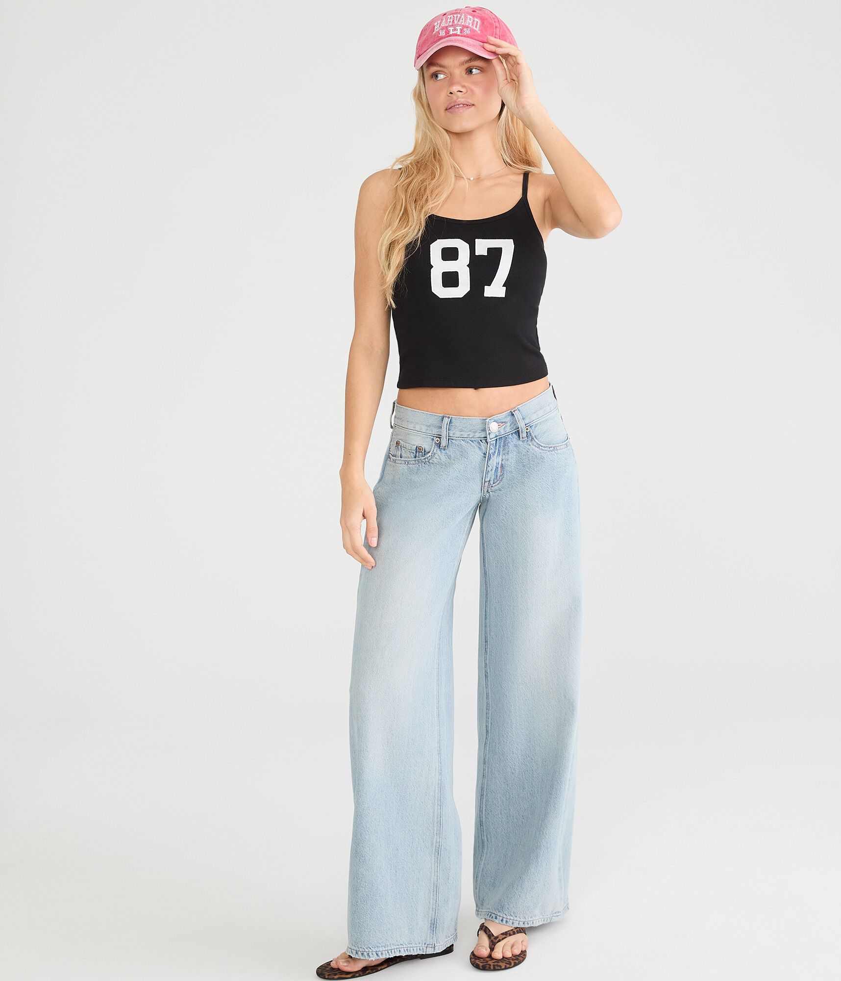 Super Low-Rise Ultra Wide Leg Jean