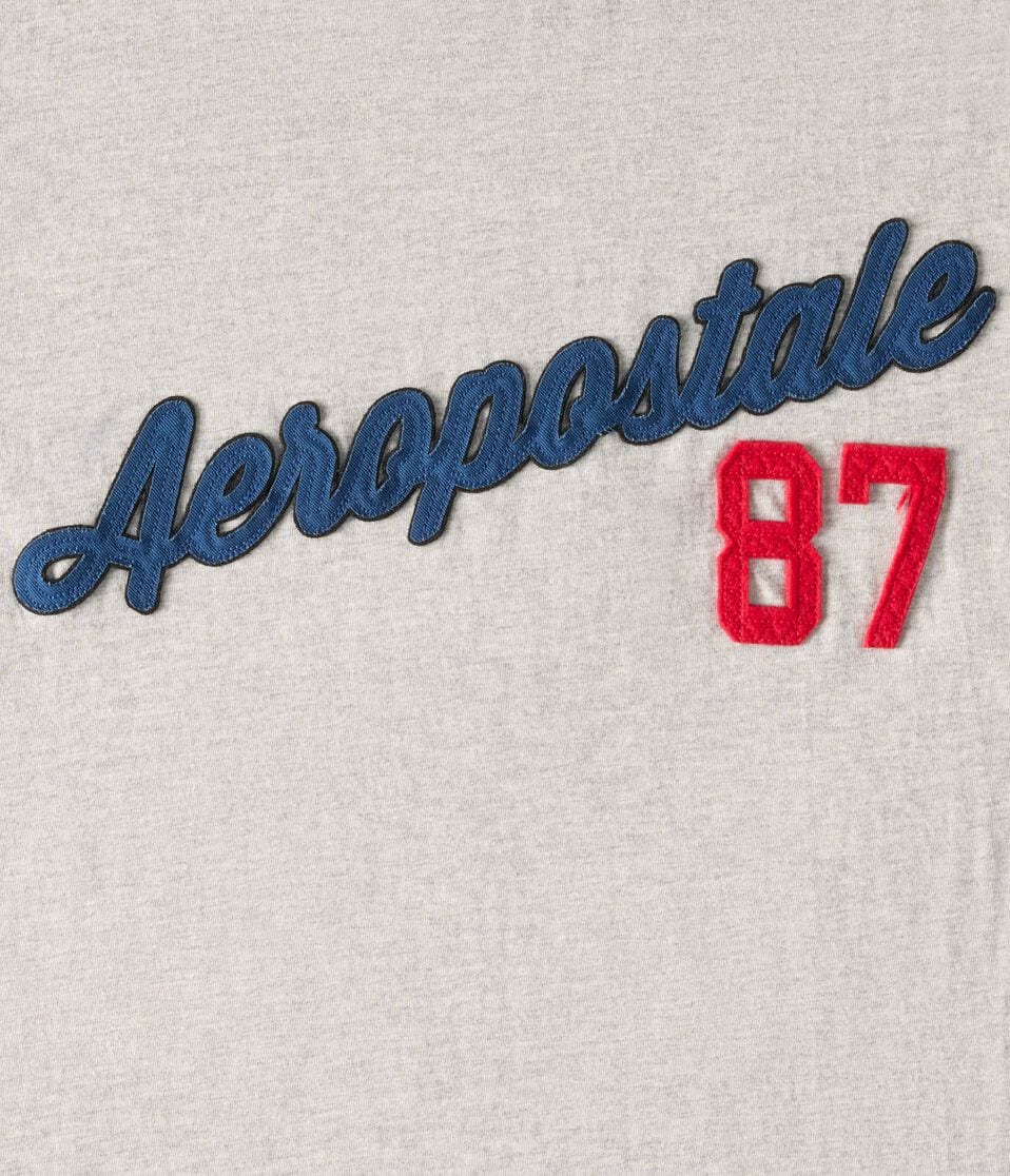 Aeropostale 87 Appliqué Graphic Tee