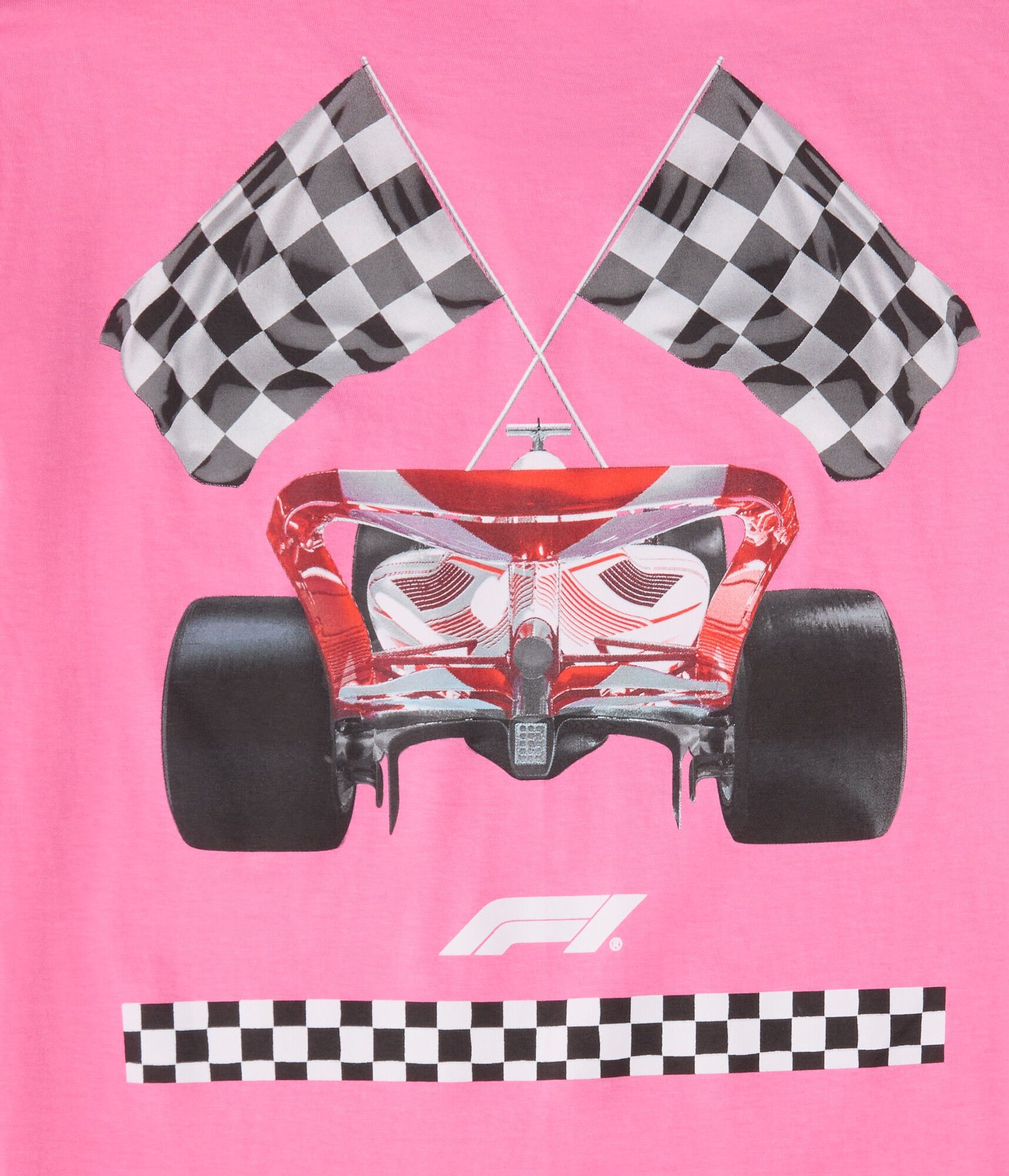 Formula 1 Checkered Flag Relaxed Graphic Tee