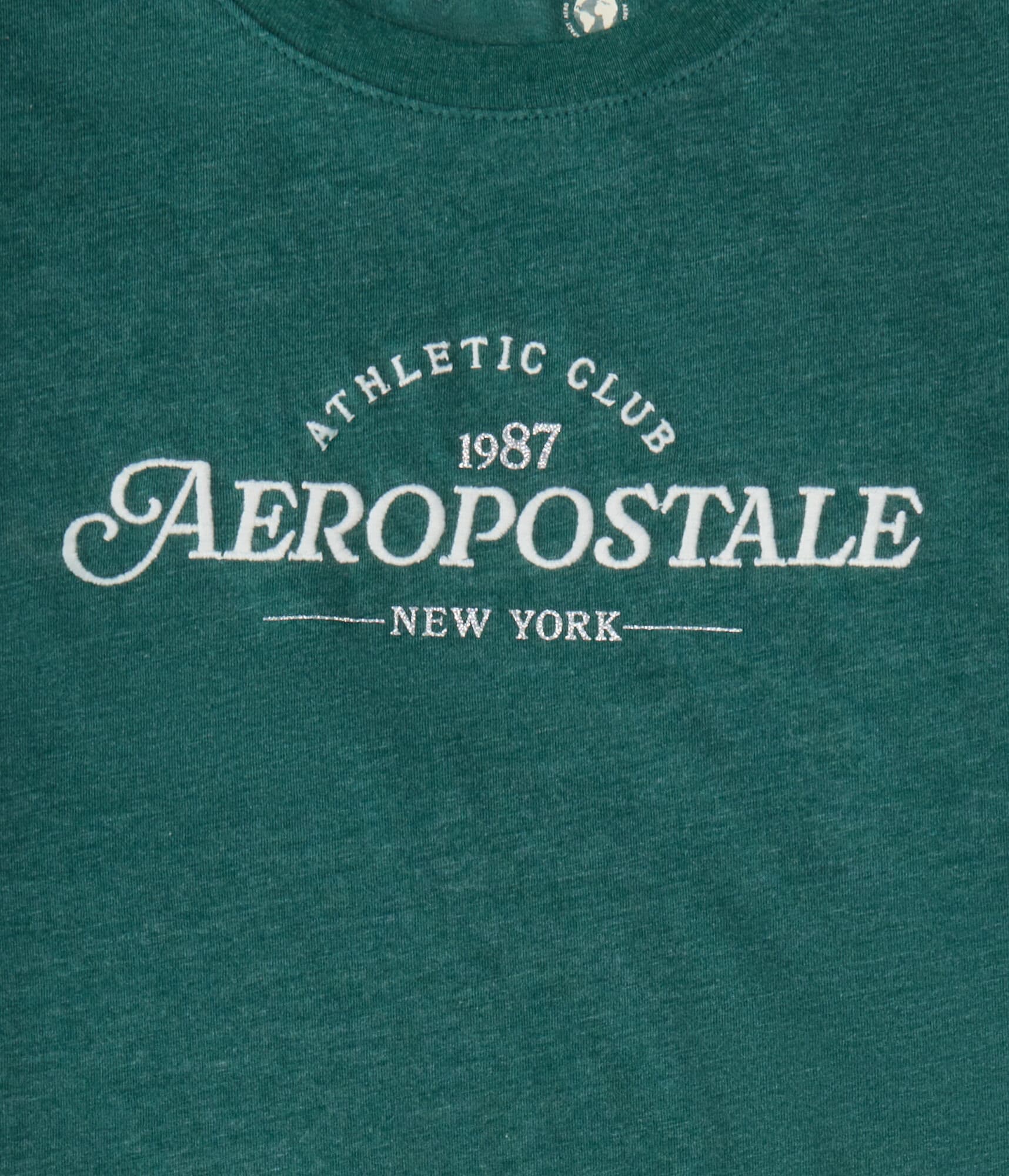 Aeropostale Athletic Club Glitter Graphic Tee