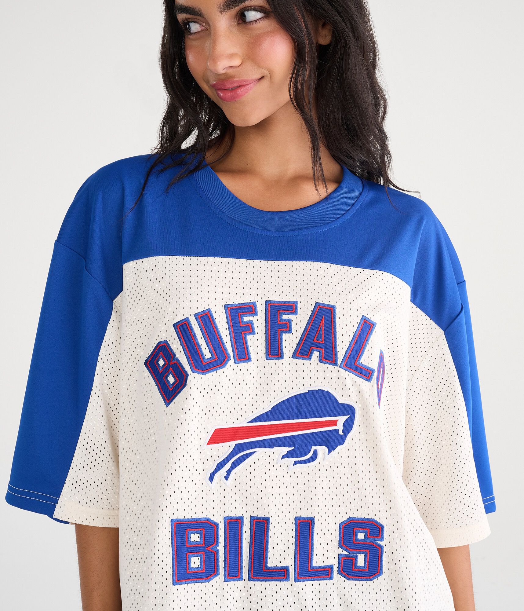 Buffalo Bills Colorblock Mesh Top