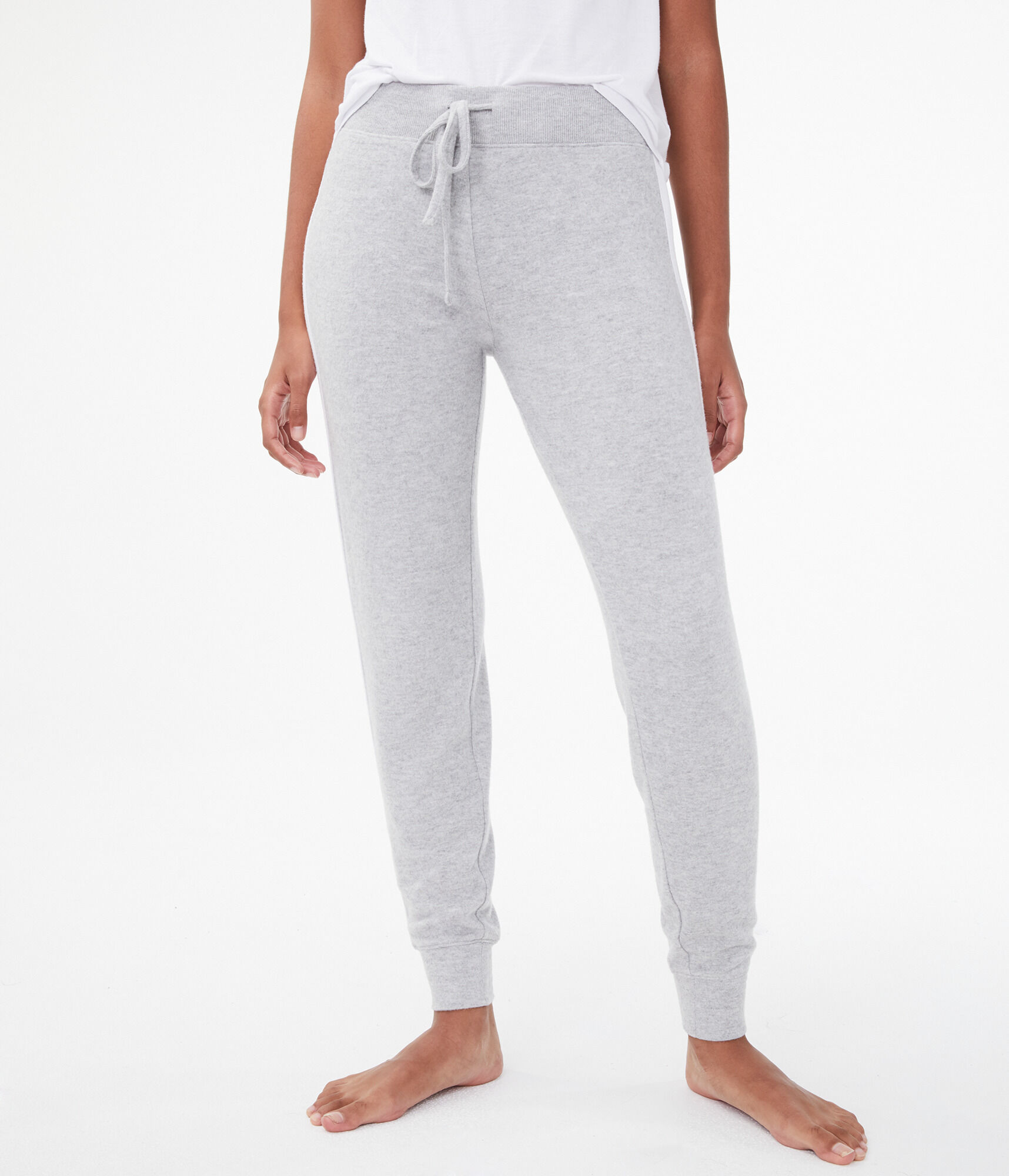 Side Stripe Fuzzy Jogger Sweatpants