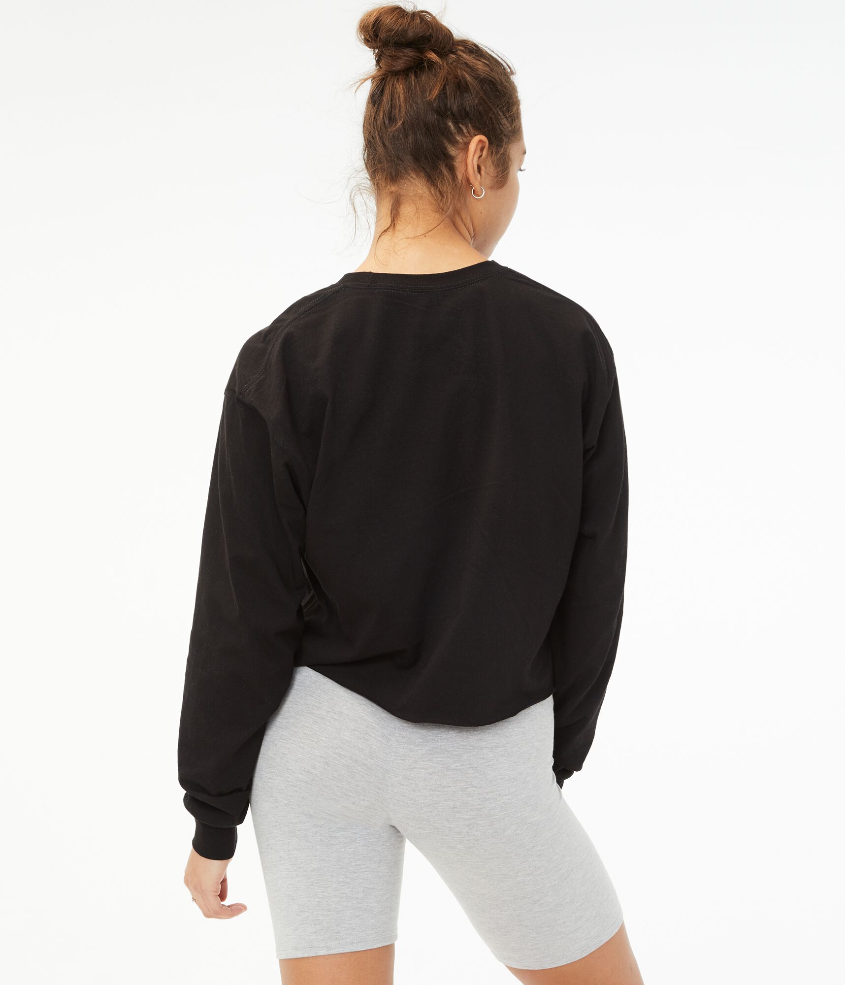 Long Sleeve Poetic Justice Cropped Graphic Tee