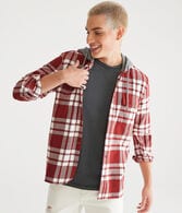 Hooded Flannel Shirt