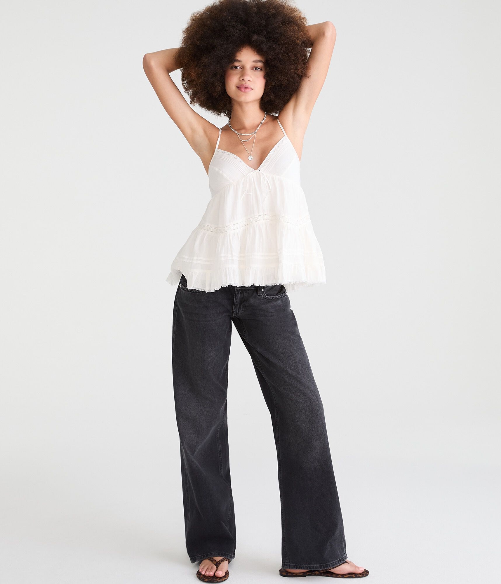 Super Low-Rise Baggy Wide Leg Jean