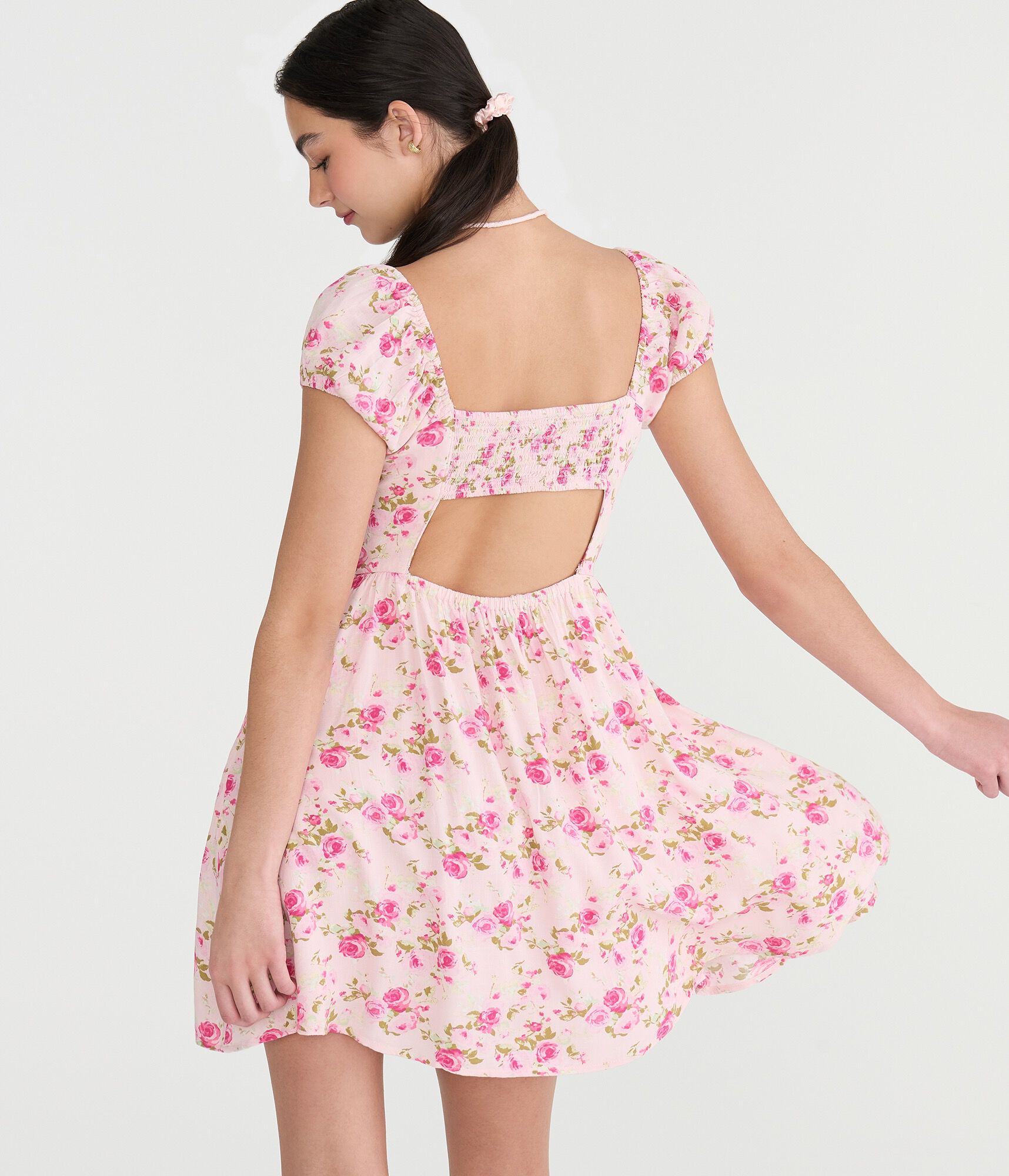 Floral Sweetheart Fit &amp; Flare Mini Dress
