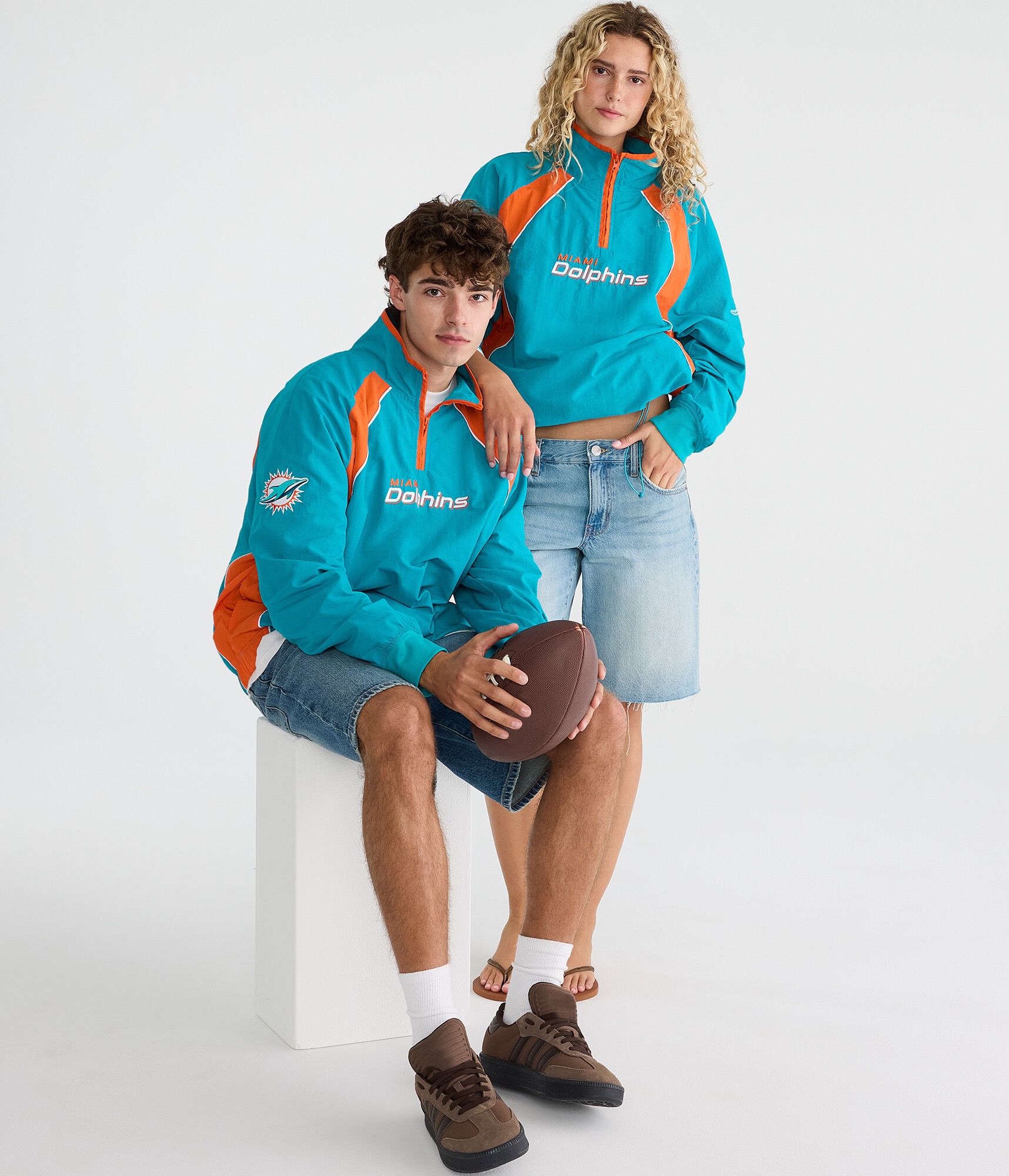 Miami Dolphins Quarter-Zip Track Jacket