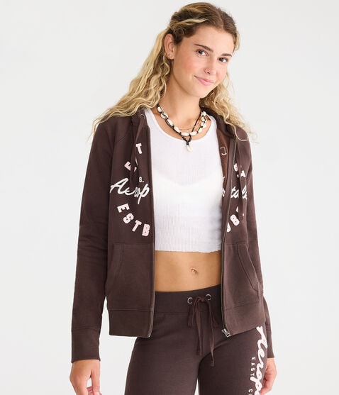 Aeropostale East Coast Full-Zip Hoodie Aeropostale East Coast Full-Zip Hoodie