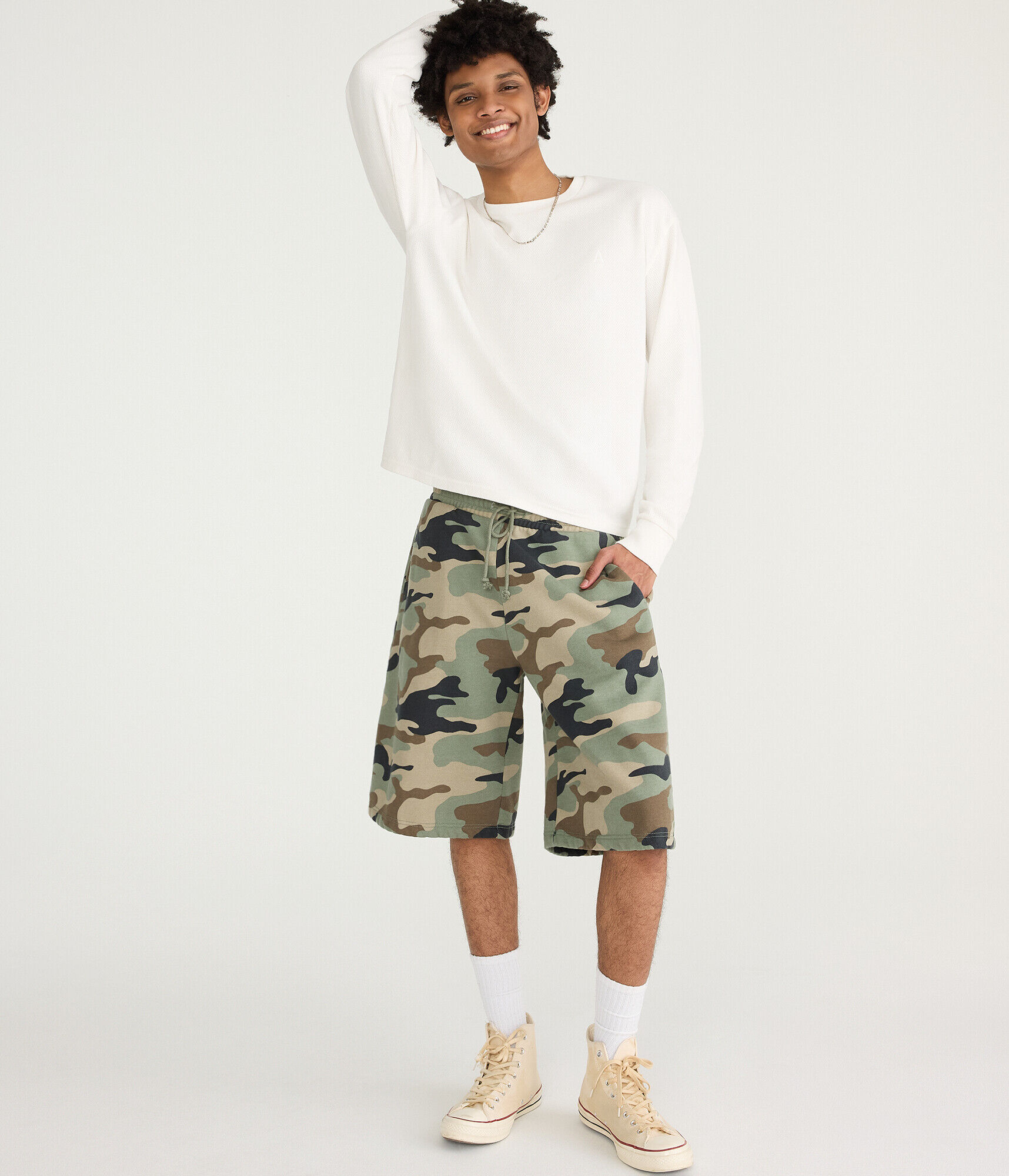 Cloud Soft Camo Super Baggy Fleece Shorts