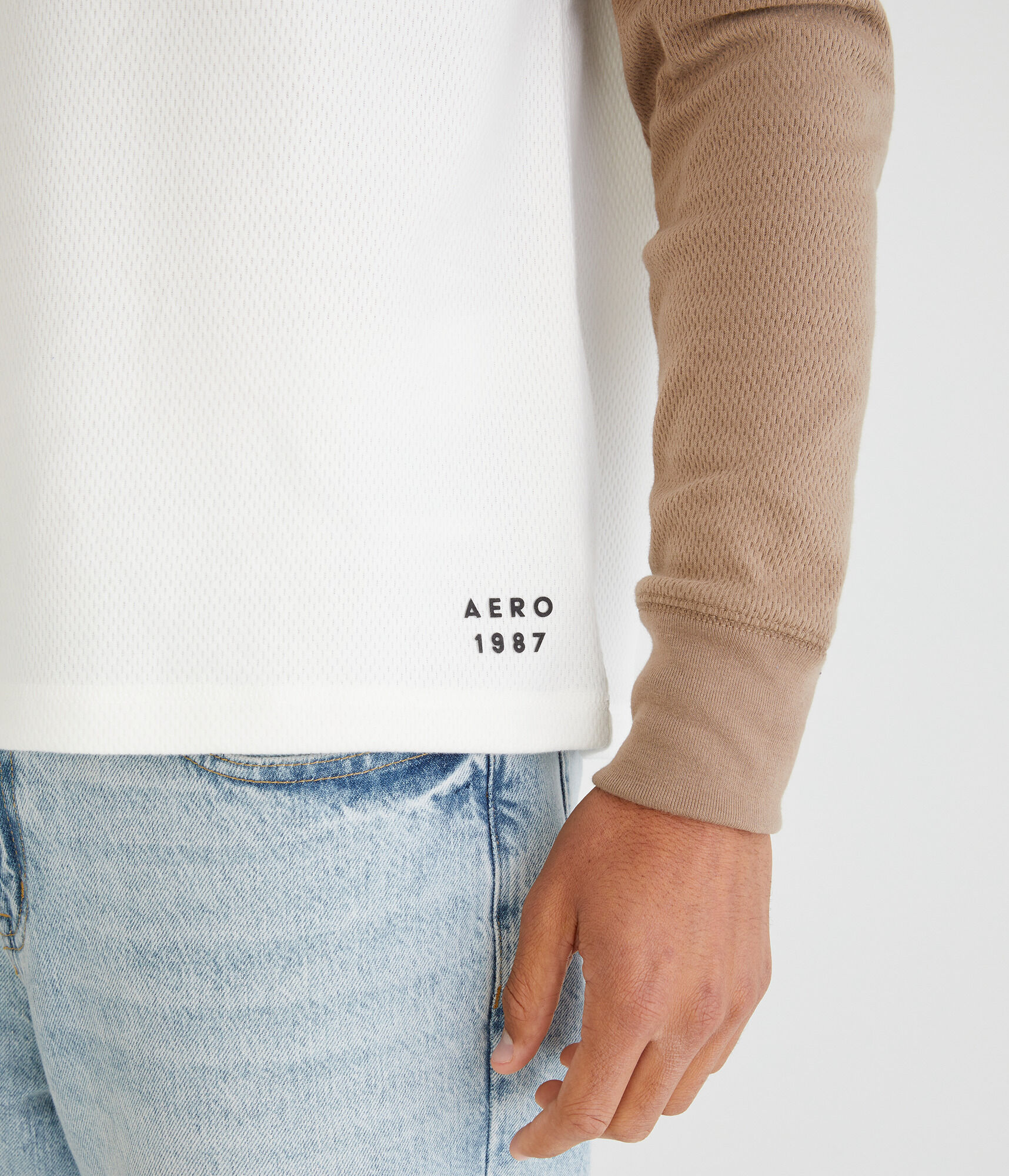 Long Sleeve Aero 1987 Raglan Thermal Crew Tee