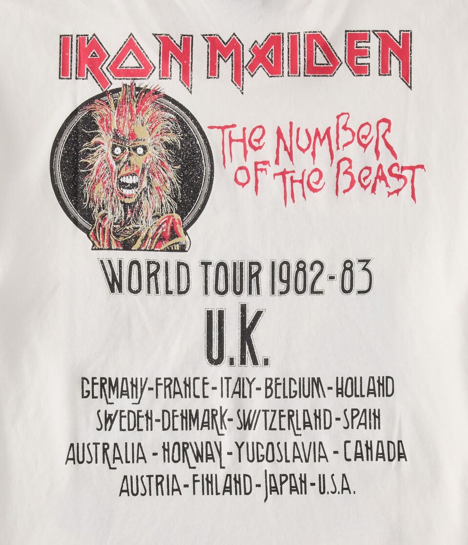 Iron Maiden Number Of The Beast Relaxed Graphic Tee