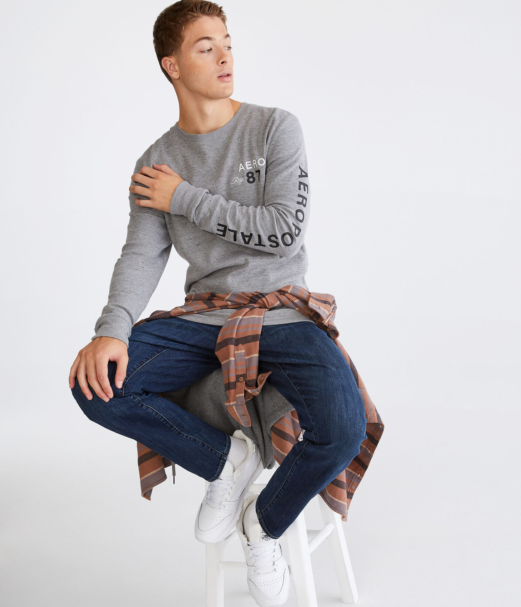 Long Sleeve Aero 87 Graphic Thermal Tee