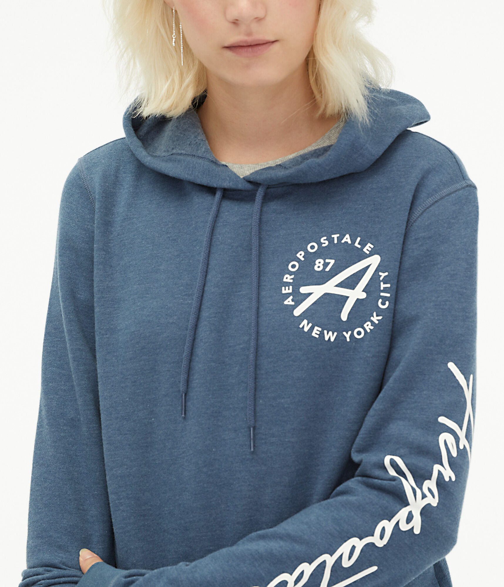 Aeropostale Script Circle Pullover Hoodie