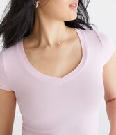 Seriously Soft Ribbed V-Neck Baby Tee