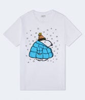 Snoopy Puffer Jacket Oversized Graphic Tee
