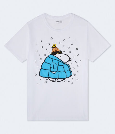 Snoopy Puffer Jacket Oversized Graphic Tee Snoopy Puffer Jacket Oversized Graphic Tee