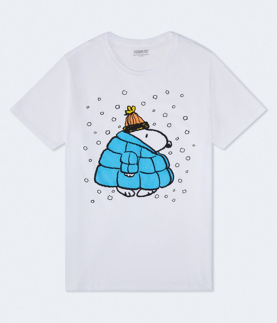 Snoopy Puffer Jacket Oversized Graphic Tee