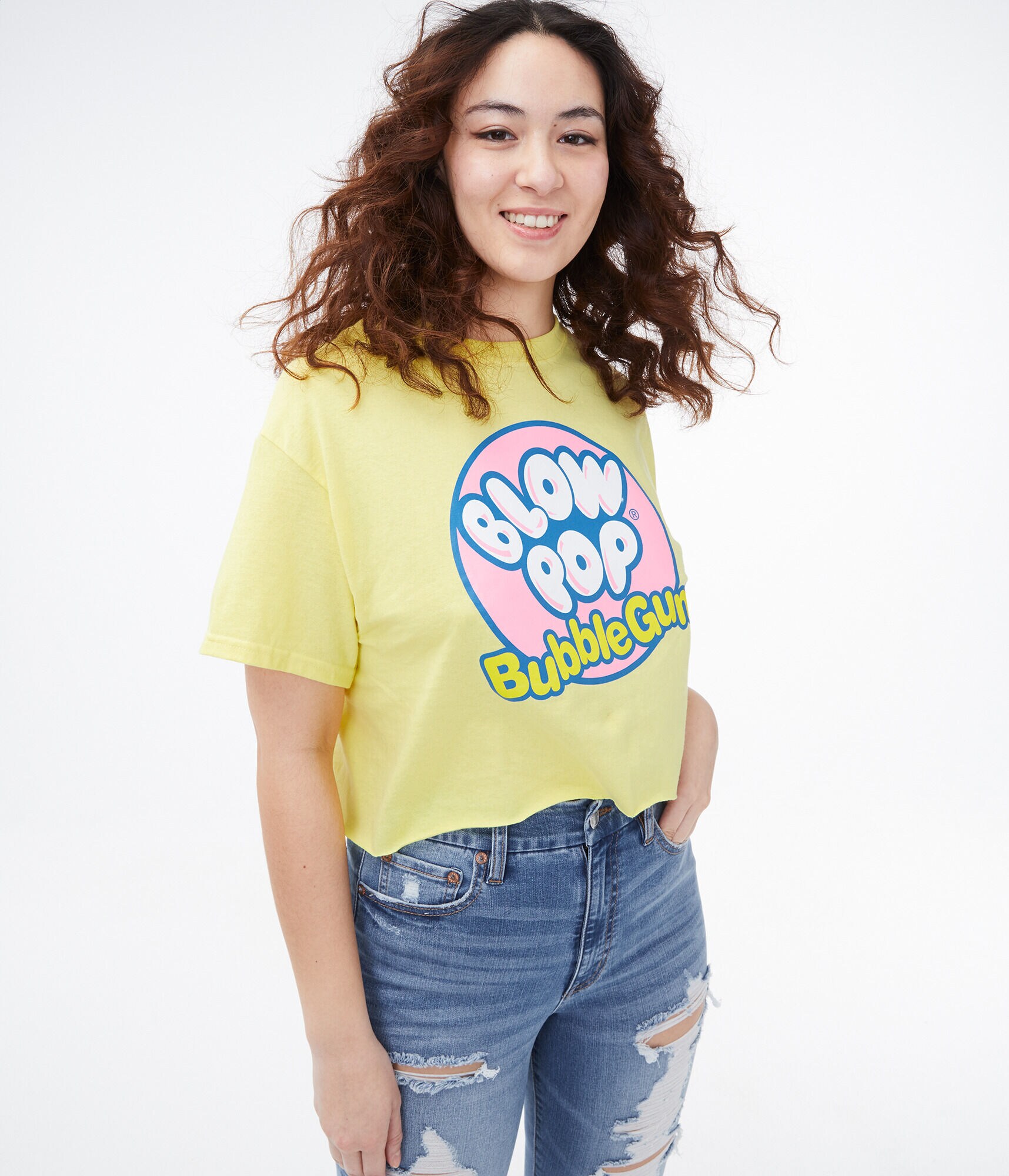 Blow Pop Cropped Graphic Tee