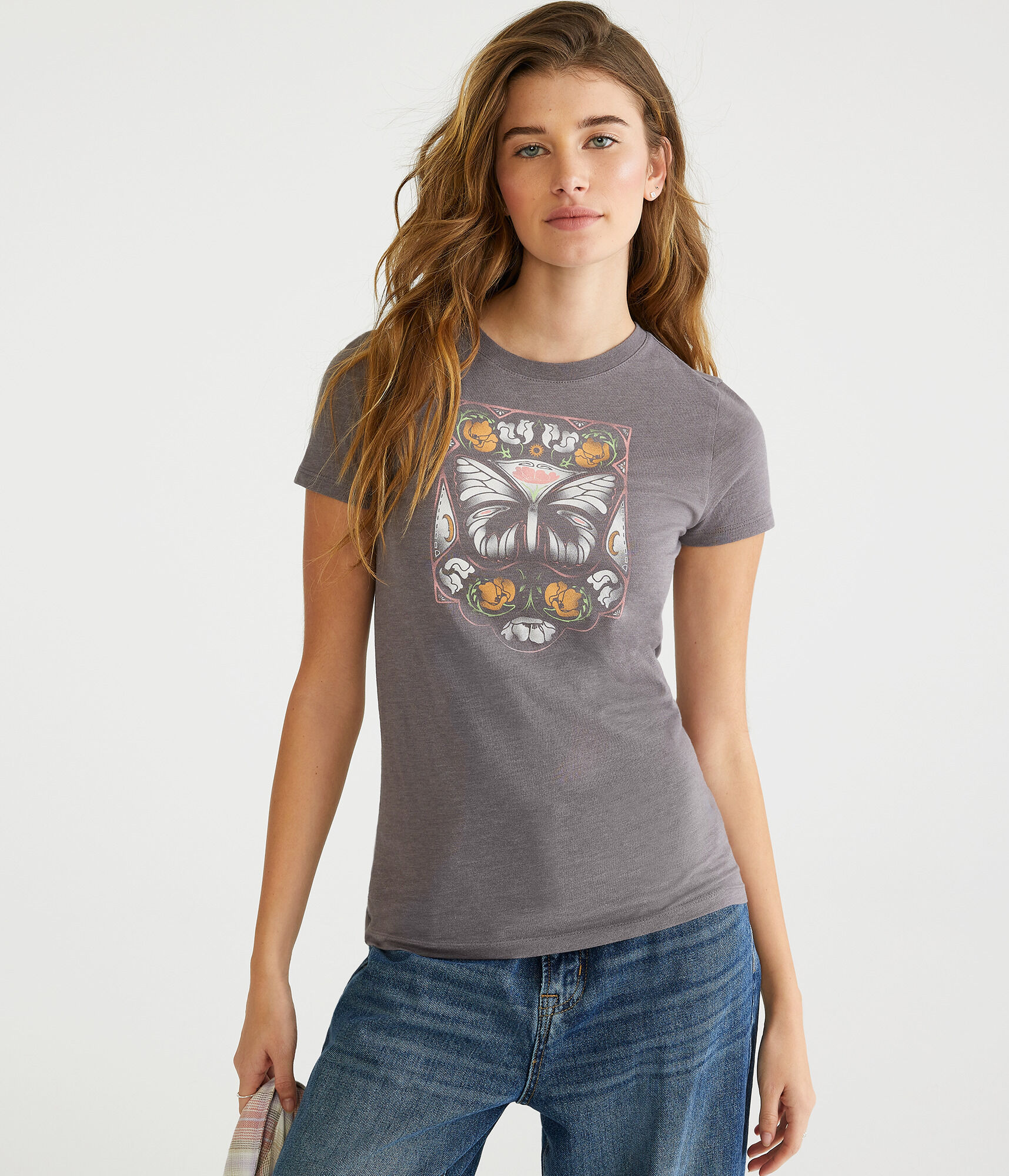 Butterfly Floral Graphic Tee