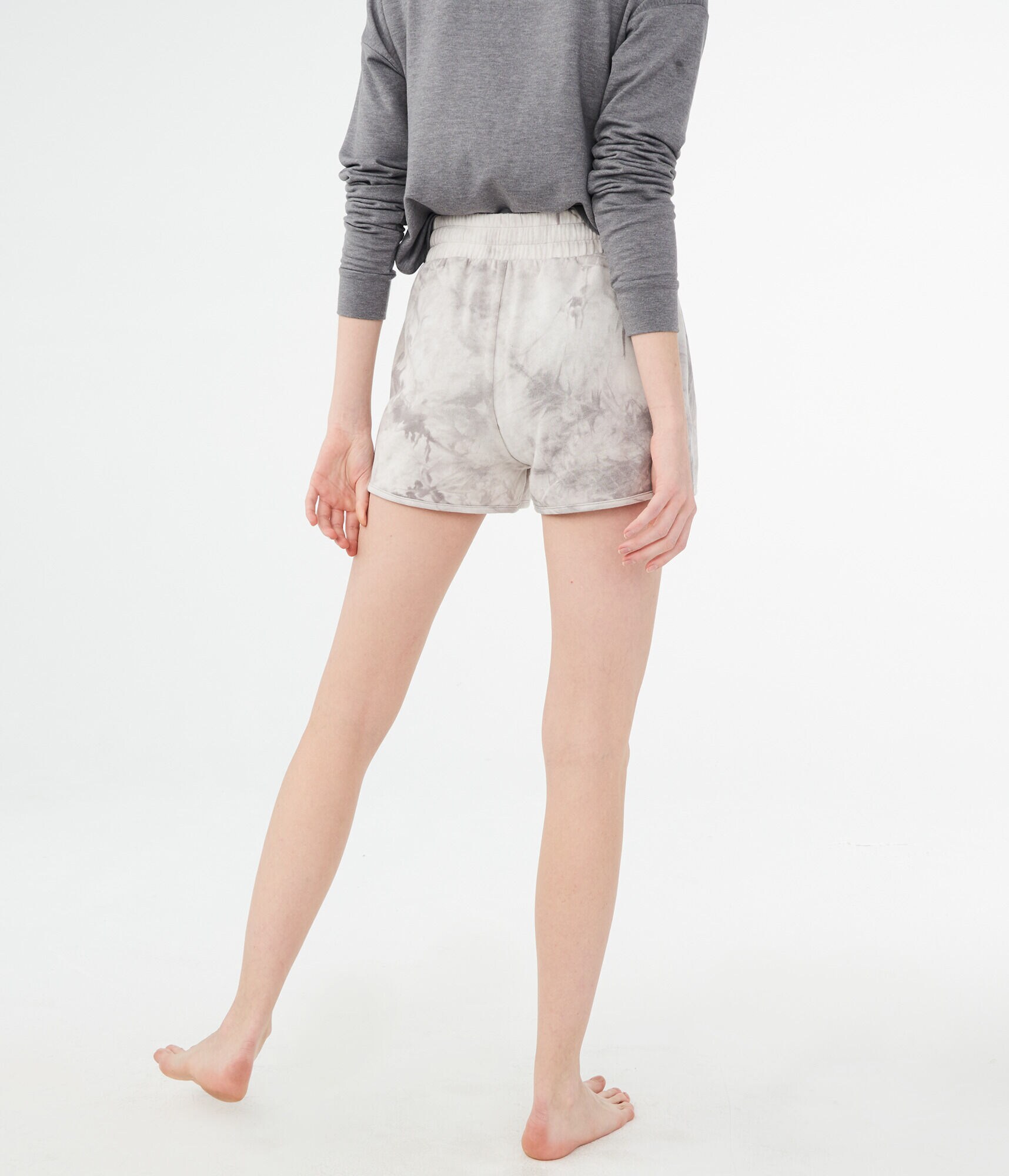 LLD High-Waisted Tie-Dye Shorts