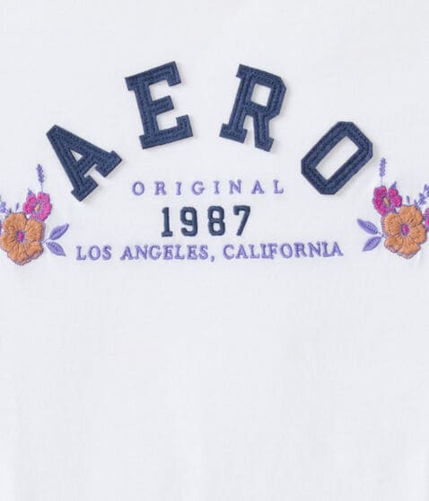 Aero Arch Floral Appliqué Graphic Tee Aero Arch Floral Appliqué Graphic Tee