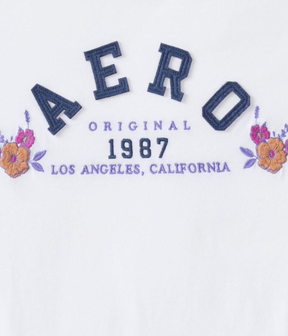 Aero Arch Floral Appliqué Graphic Tee