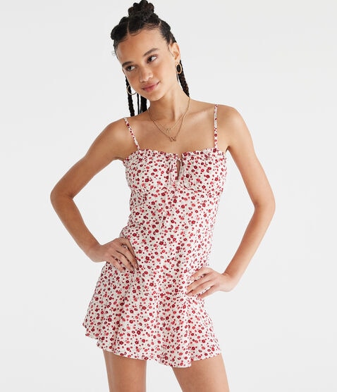 Floral Strapless Romper Floral Strapless Romper